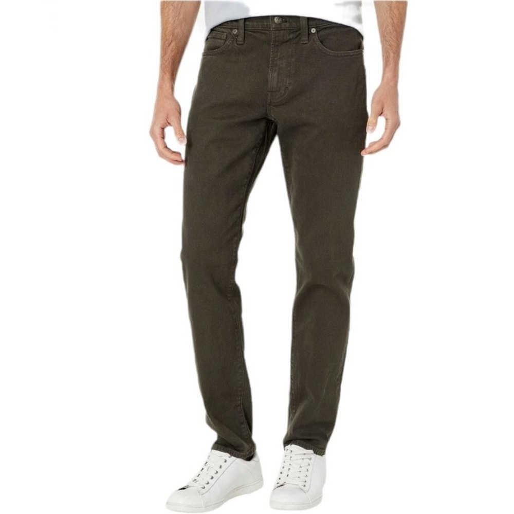 Madewell Jeans Mens 31x30 Green Athletic Slim Stretch Denim Casual